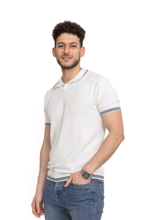 White Design 10 - F - Polo Neck T-Shirt - Khotwh
